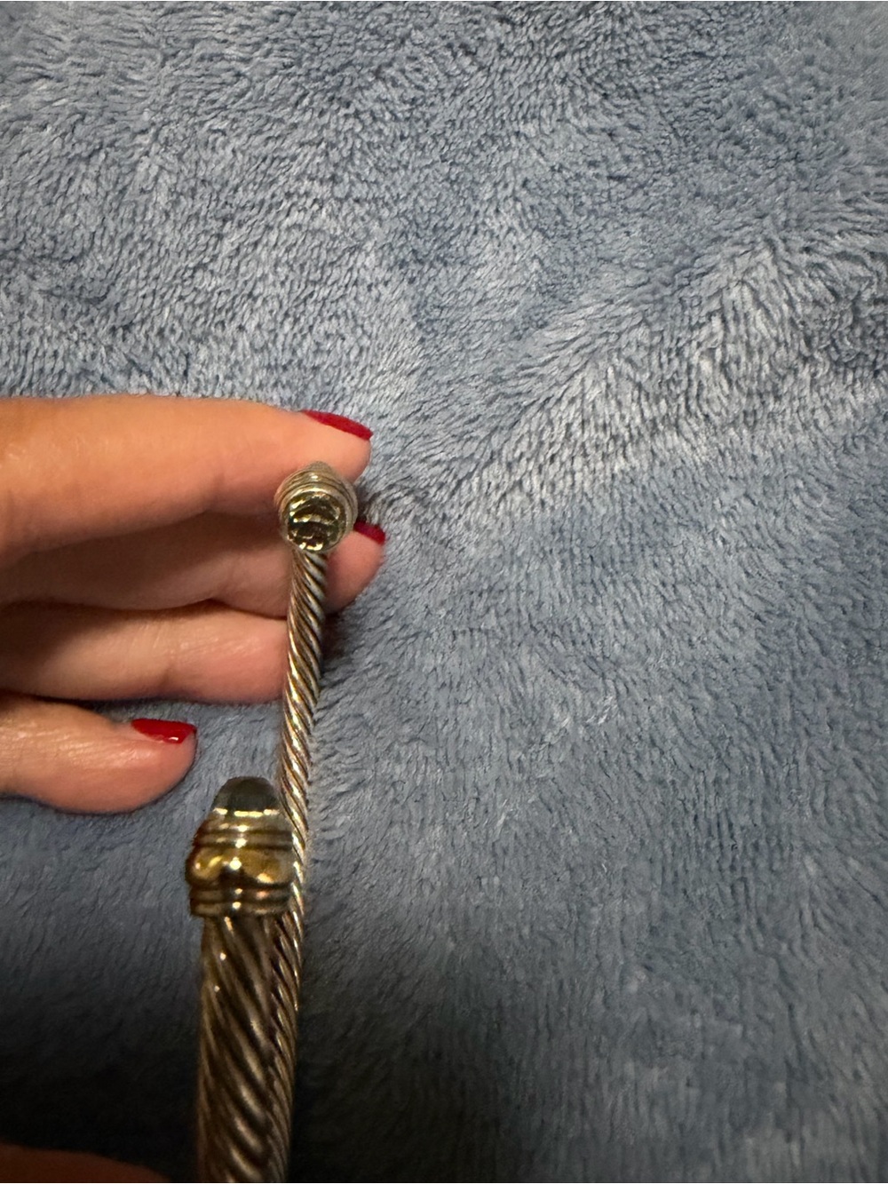 David Yurman 5mm cable bracelet size M - Picture 4 of 6